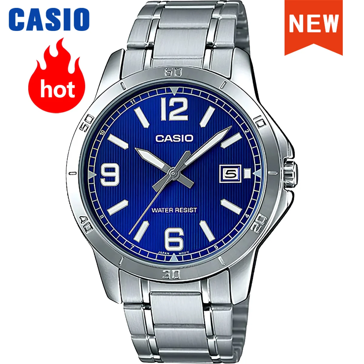 Casio watch for men top brand luxury business Steel belts Good quality Simple Waterproof Quartz  watch military WristWatch