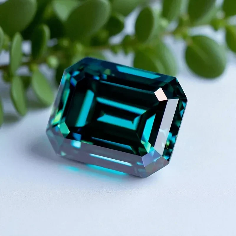 

L-Муассанит Камень Натуральный Изумруд Цвет VVS1 Свободные Бусины Из Драгоценных Камней с Сертификатом GRA Подвески для Усовершенствованного Изготовления Ювелирных Изделий