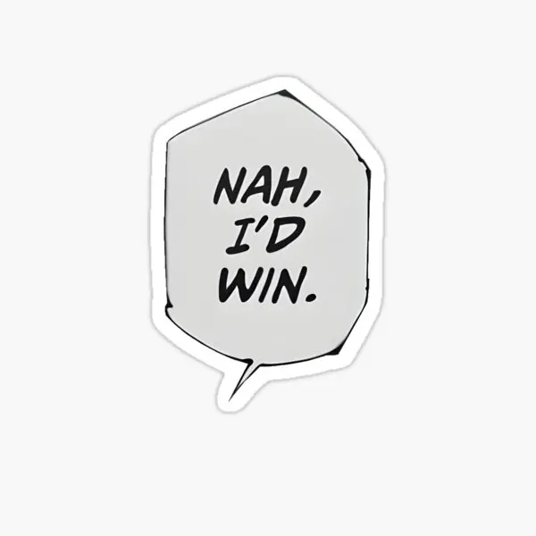ملصقات Nah I D Win لديكور الخلفية مطبوع عليها رسوم كرتونية للمنزل، ملصقات مضحكة للنافذة، ديكورات فنية أنيمي
