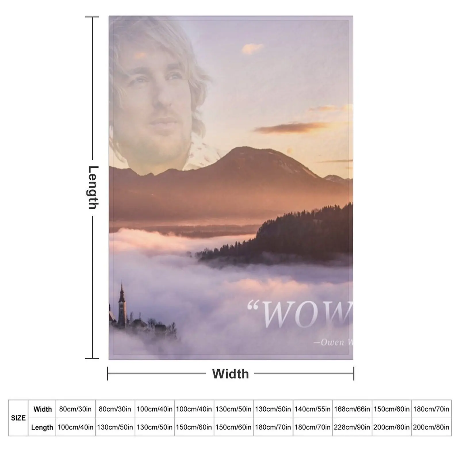 WOW - Owen Wilson Throw Blanket Single Decorative Throw Hair Blankets