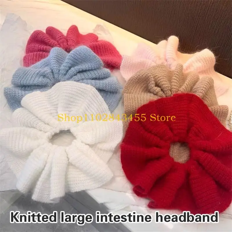 

49MC Knit Hair Scrunchies for Women Hair Elastic Hair Rings Aesthetic Hair Tie Hair Scrunchy Ponytail Hair Holder