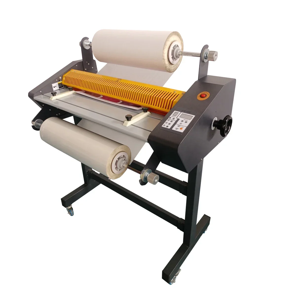 

QK-FM650 cheap price hot and cold laminator /A2 size 650mm single & double side roll lamination laminating machine