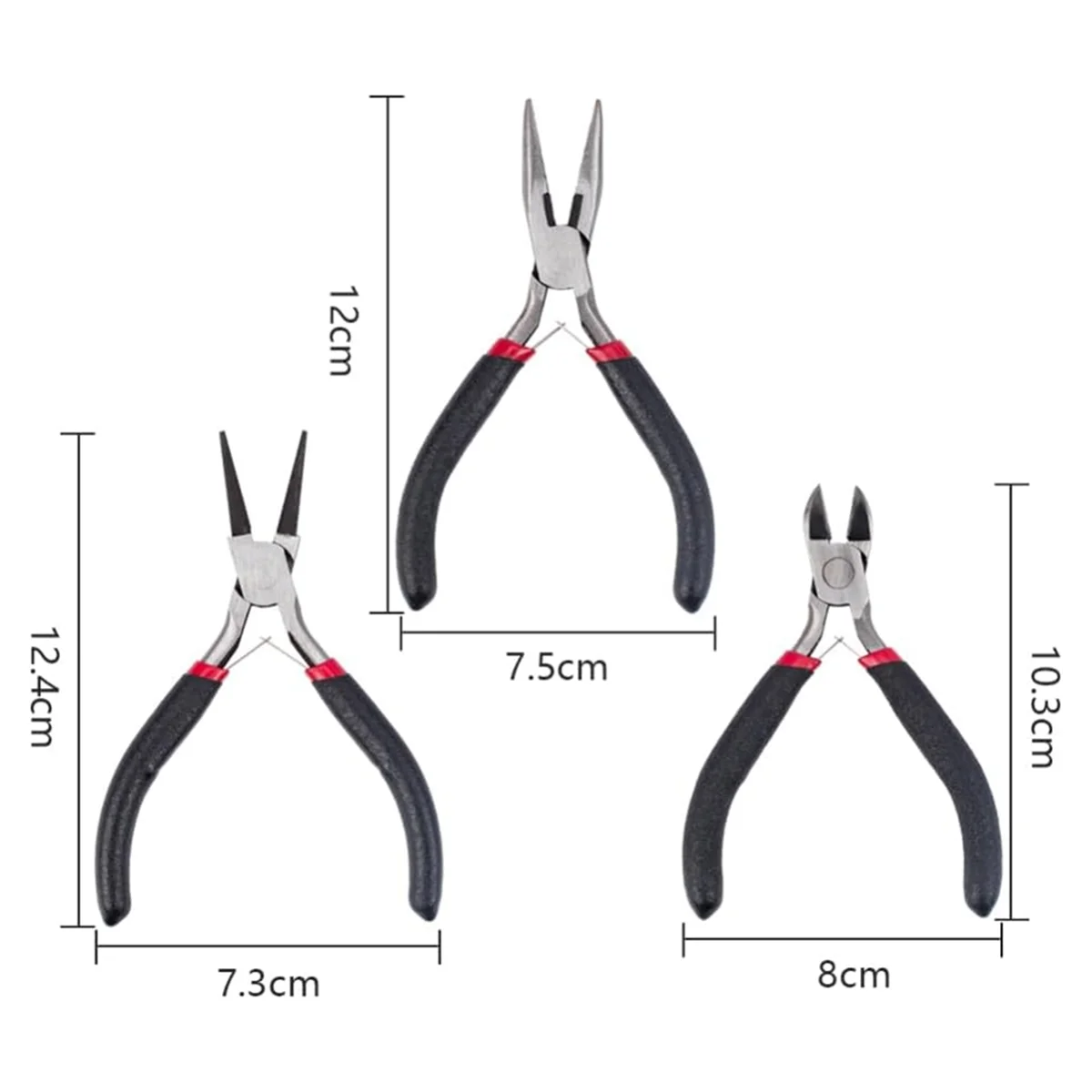 

10Pcs DIY Jewelry Tool Sets with Pliers Rings Vernier Caliper