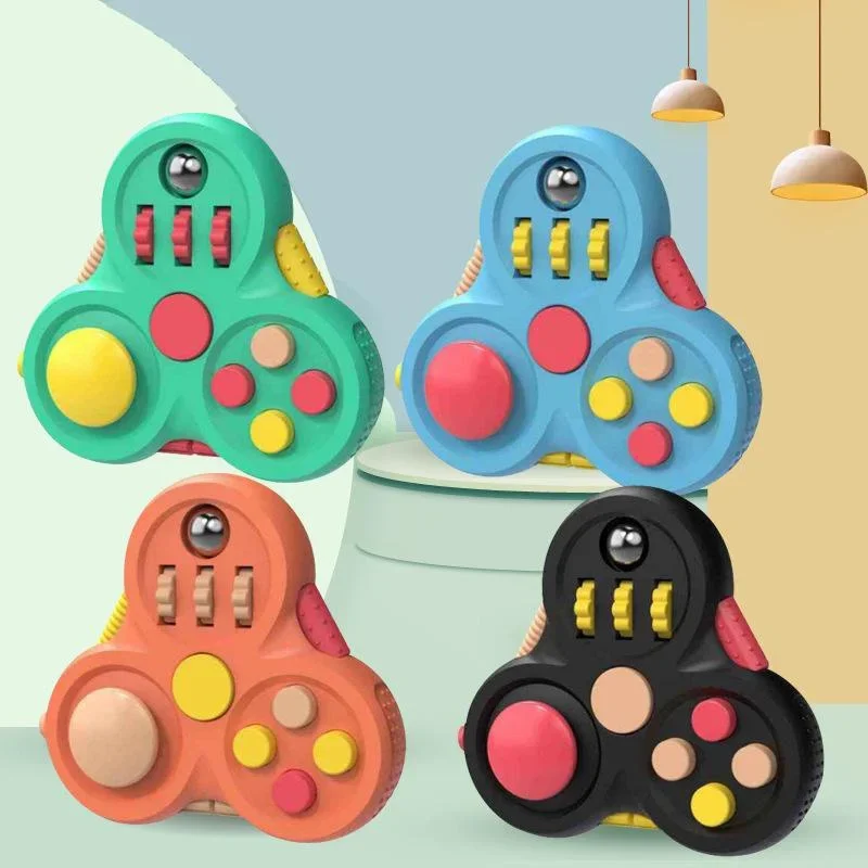 Cube Fidget Pad du bout des doigts avec poignée zippée pour enfants et adultes, jouet anti-stress, cadeaux pour enfants, connaissances chaudes, instituts soulignés