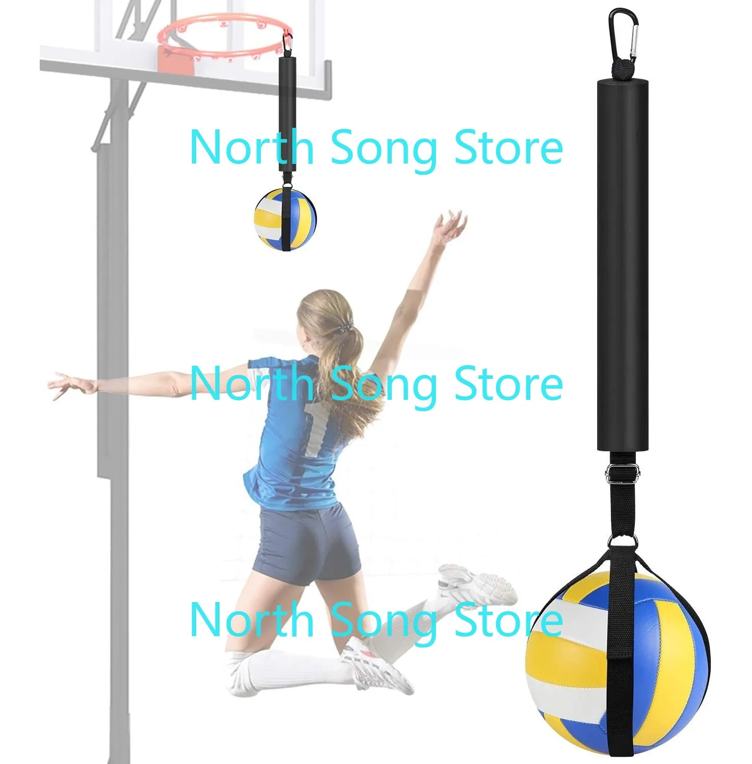 

Volleyball Spike Trainer, Solo Serve Trainer Volleyball Attack Trainer,Volleyball Training Aids Volleyball Spike Training System