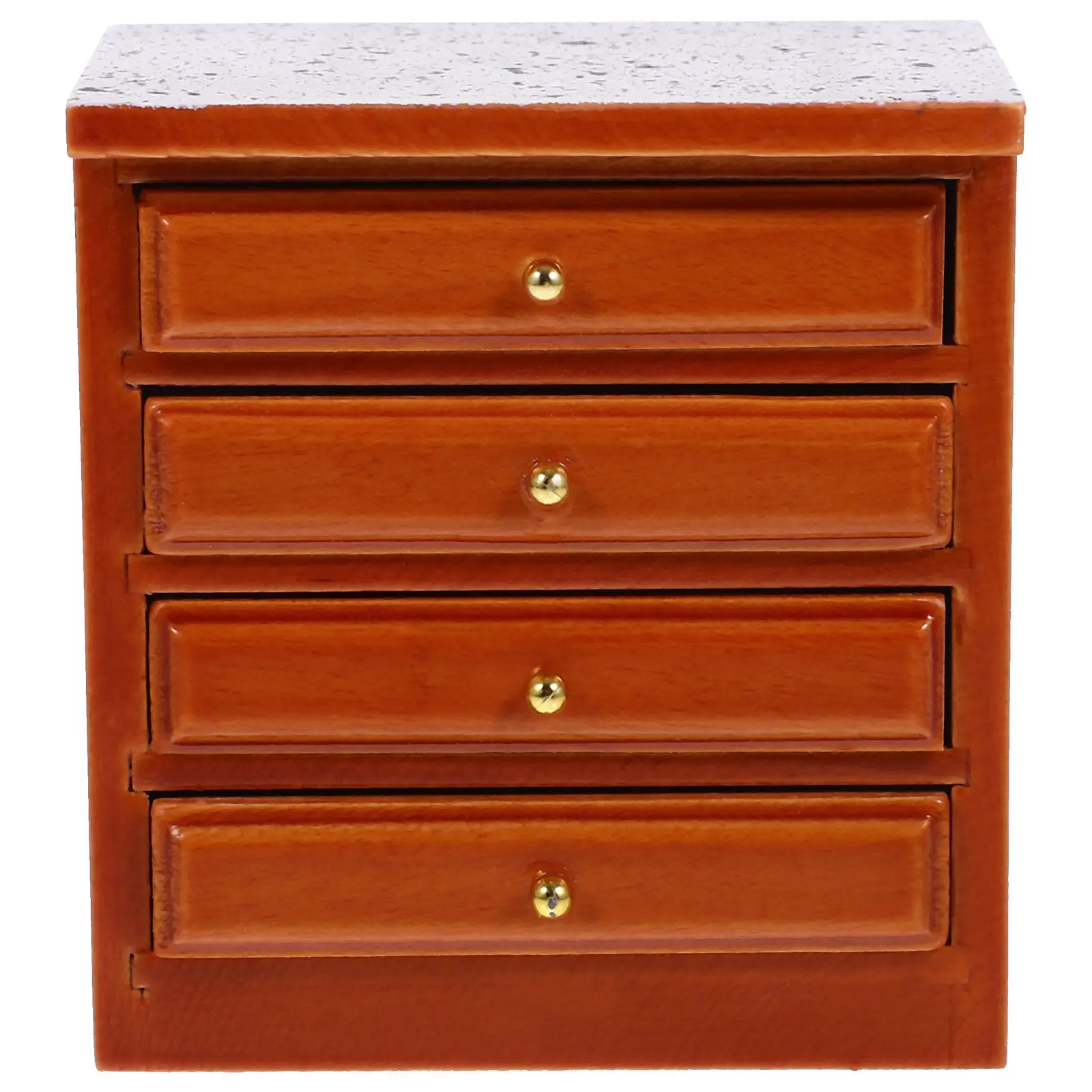 

Миниатюрная винтажная прикроватная тумбочка из дерева, мебель для кукольного домика, аксессуар для декора