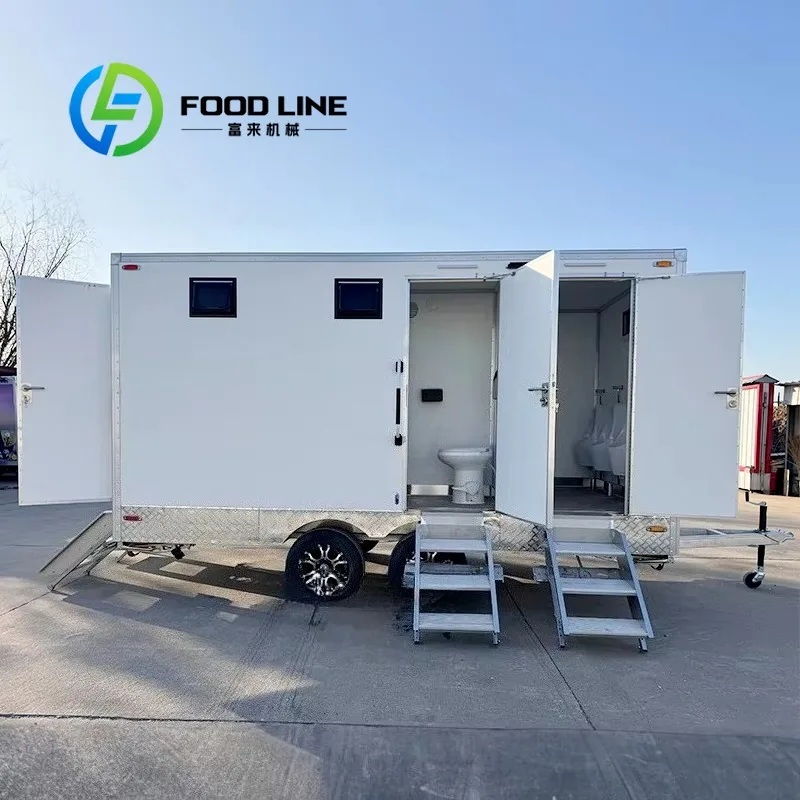 

Eco-Friendly Durable Portable Toilet Trailer with Shower Mobile Business Use for Outdoor Public Events Great Price