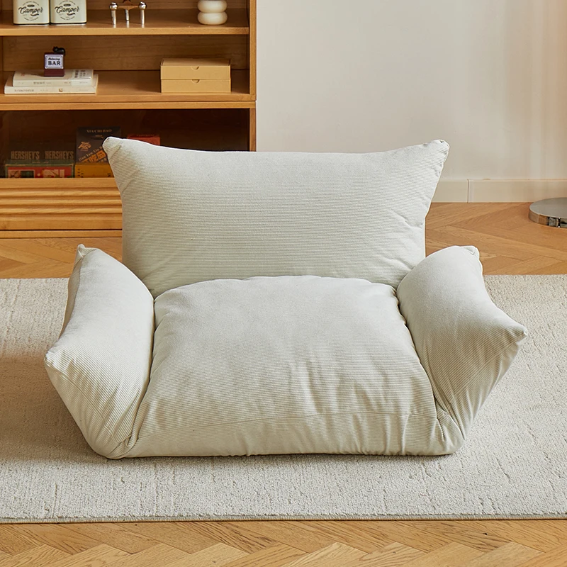 Wabi-Sabi Style Dual Sofa Adjustable Home Couch Wear-Resistant Recliner Lounge Seat Comfortable Lazy