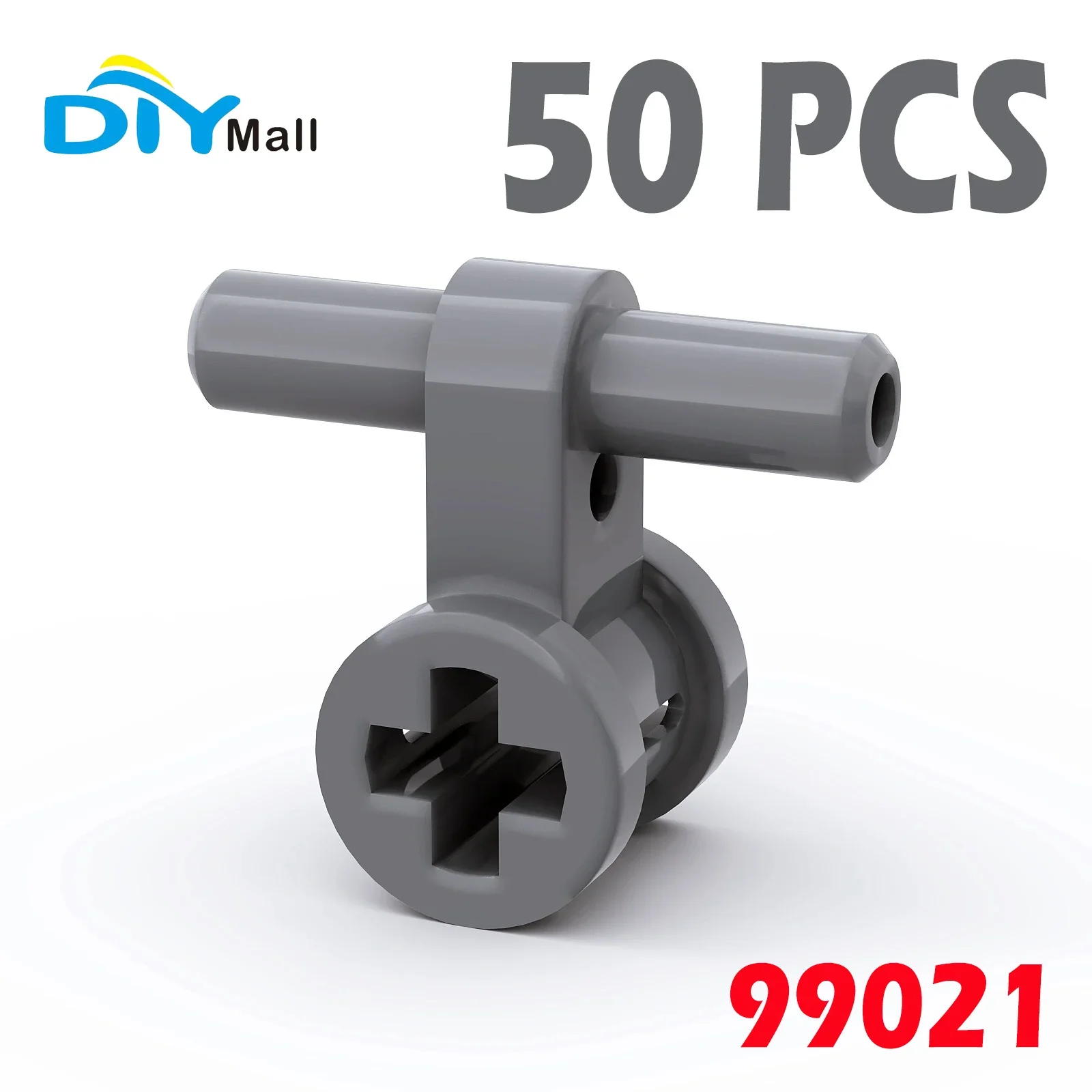 50PCS 99021 Pneumatic Hose Connector with Axle Connector Building Block MOC Parts 53895 DIY Brick GDS-985 Compatible with Legoed