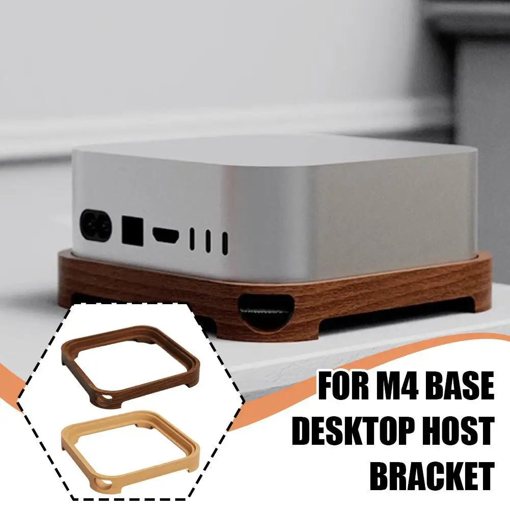 

Для Apple Mac Mini M4 базовый настольный хост-лоток черный орех кронштейн для рассеивания тепла для M4 базовый кронштейн для настольного хоста