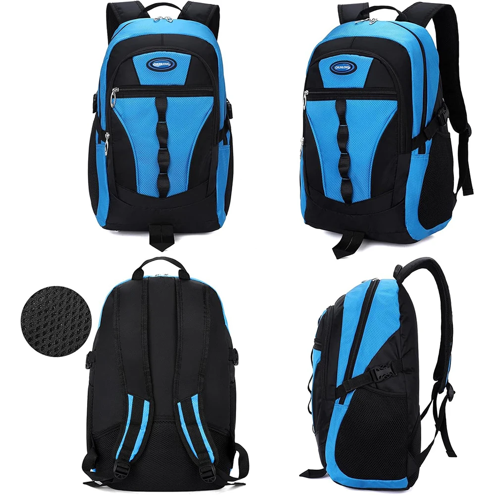 Mochila escolar para niños y niñas, gran capacidad, alta, mediana, primaria, estudiantes, adolescentes, mochila deportiva gris 6354