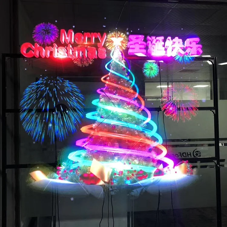 100 cm 3D Hologram LED Fan Advertising Equipment with Dazzling Visual Effect