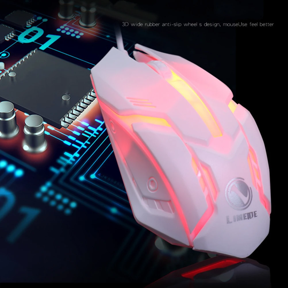 

Backlit Gaming Mouse Computer Game Wired Business Accurate Operation USB Sturdy