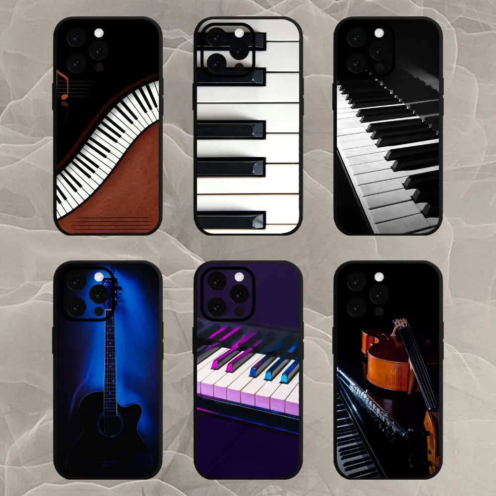 Music Instrument Guitar Piano  Phone Case For Samsung Galaxy A53 A33 A70 A73 A54 A51 A71 A52S 5G Soft Cover Shell