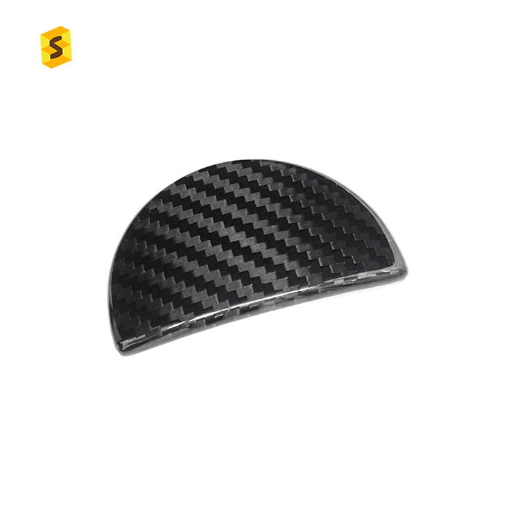 

Equipment Smart Library Shasha Carbon For Fiat Storage Box Cover Real Carbon Fiber For Fiat 500 Interior Accessories