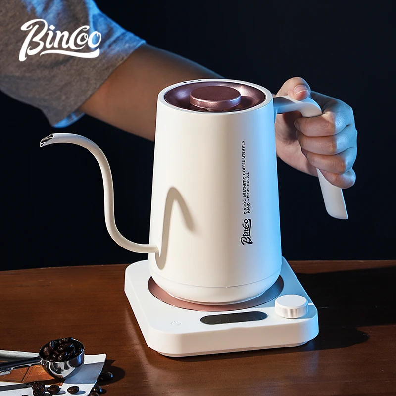 

Bincoo Coffee Hand Brewing Pot Electric Kettle 0.9L Gooseneck Coffee Pot 1500W 220V Fast Heating Temperature Controlled Pot