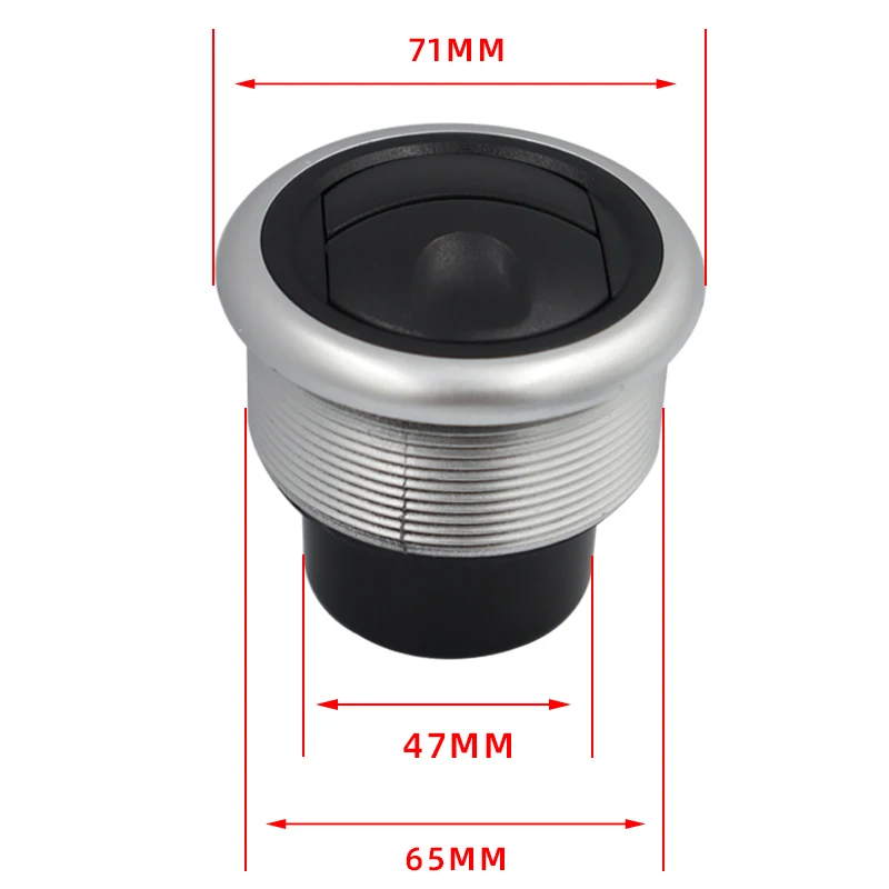 A black and silver painted model - RV integrated universal air conditioning outlet