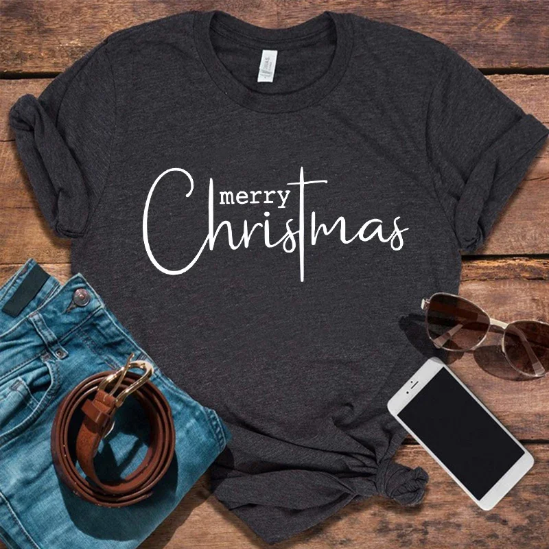 

Merry Christmas Shirt Christmas Cross Tshirt Christ 2023 Tee Family Christmas T-Shirt Christmas Gift Aesthetic Clothes L