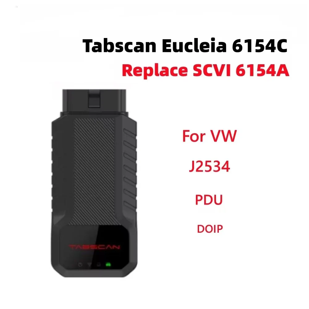 

Best Quality Eucleia Tabscan 6154C OBD2 Diagnostic Tool for VW Support ECU Coding J2534 PDU DOIP Protocols Replace of SVCI 6154A