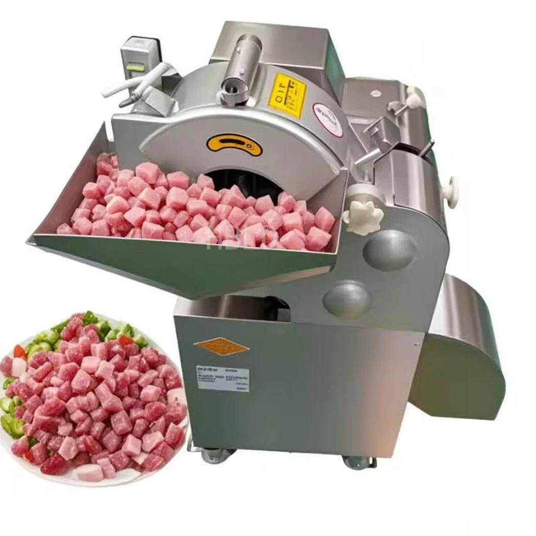 Heavy Duty Stainless Steel Vegetable Dicing Machine 100kg Multifunctional Slicer Dicer For Restaurant