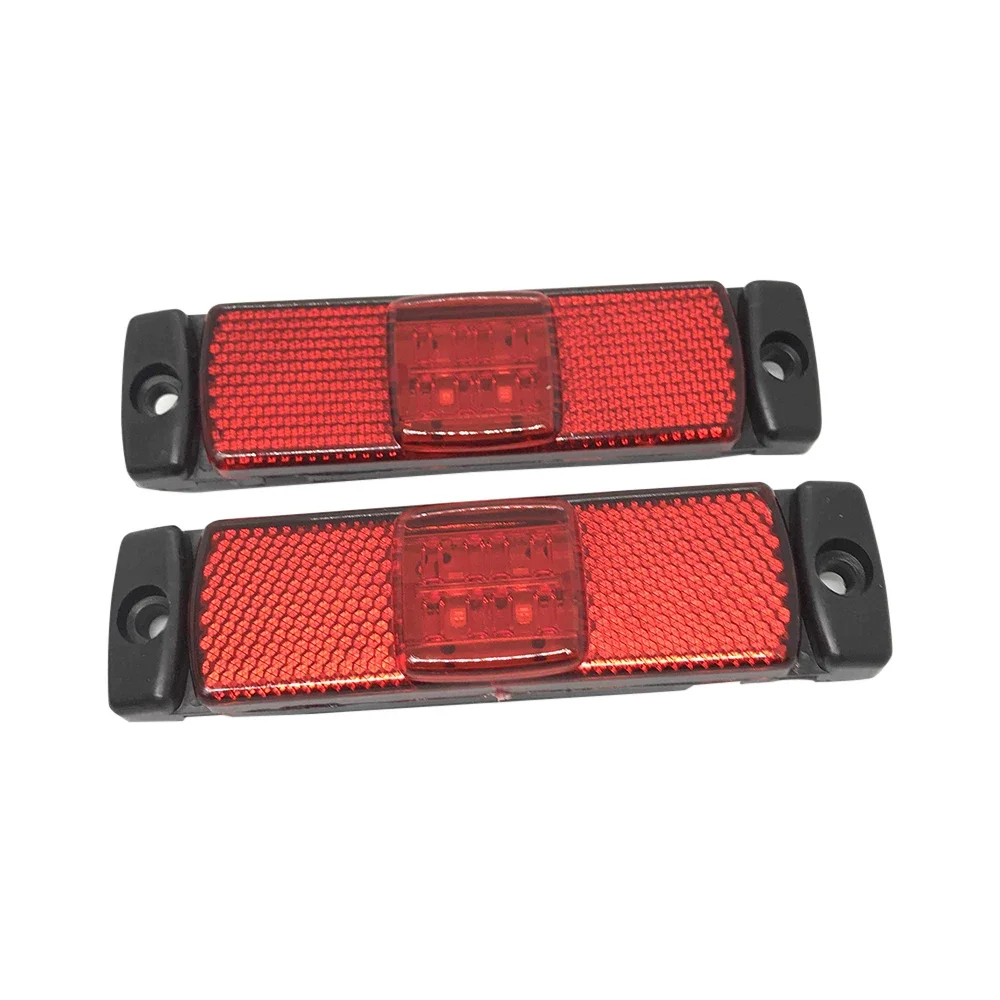Luces LED de posición lateral para coche, luces externas de señal, luz trasera de advertencia para remolque, camión, 12V, 24V, 1
