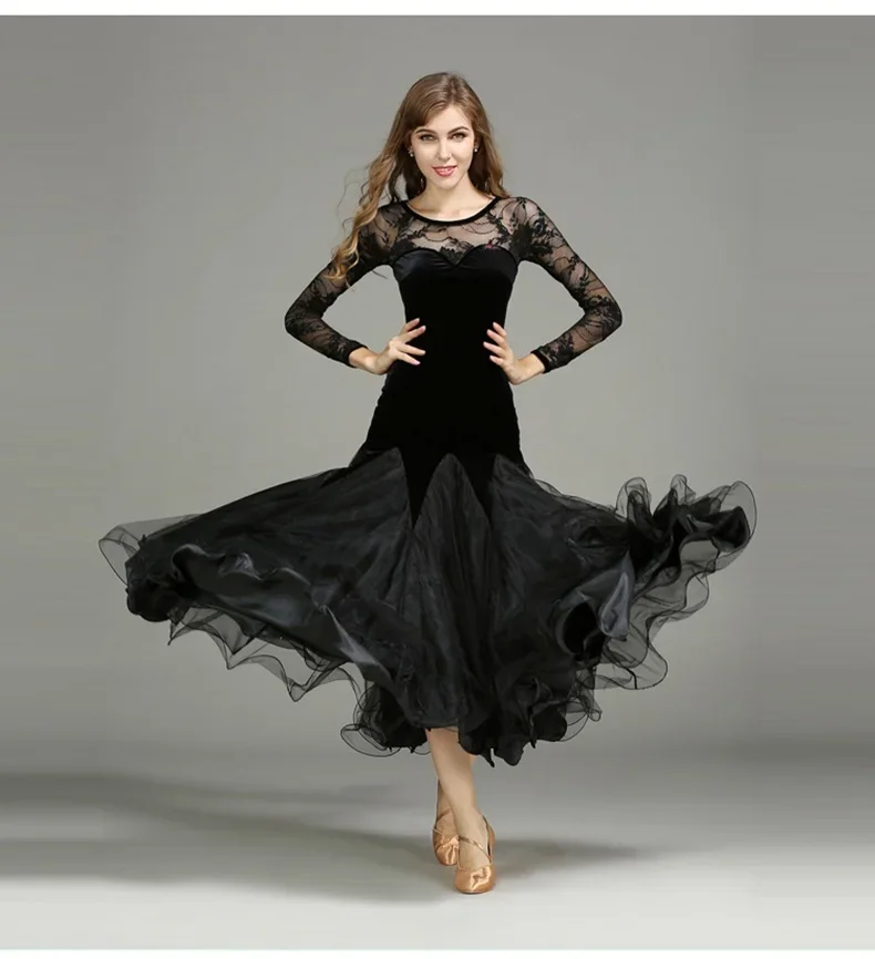

Ballroom Dance Costumes Woman Modern Waltz Tango Dress /standard Dance Clothes