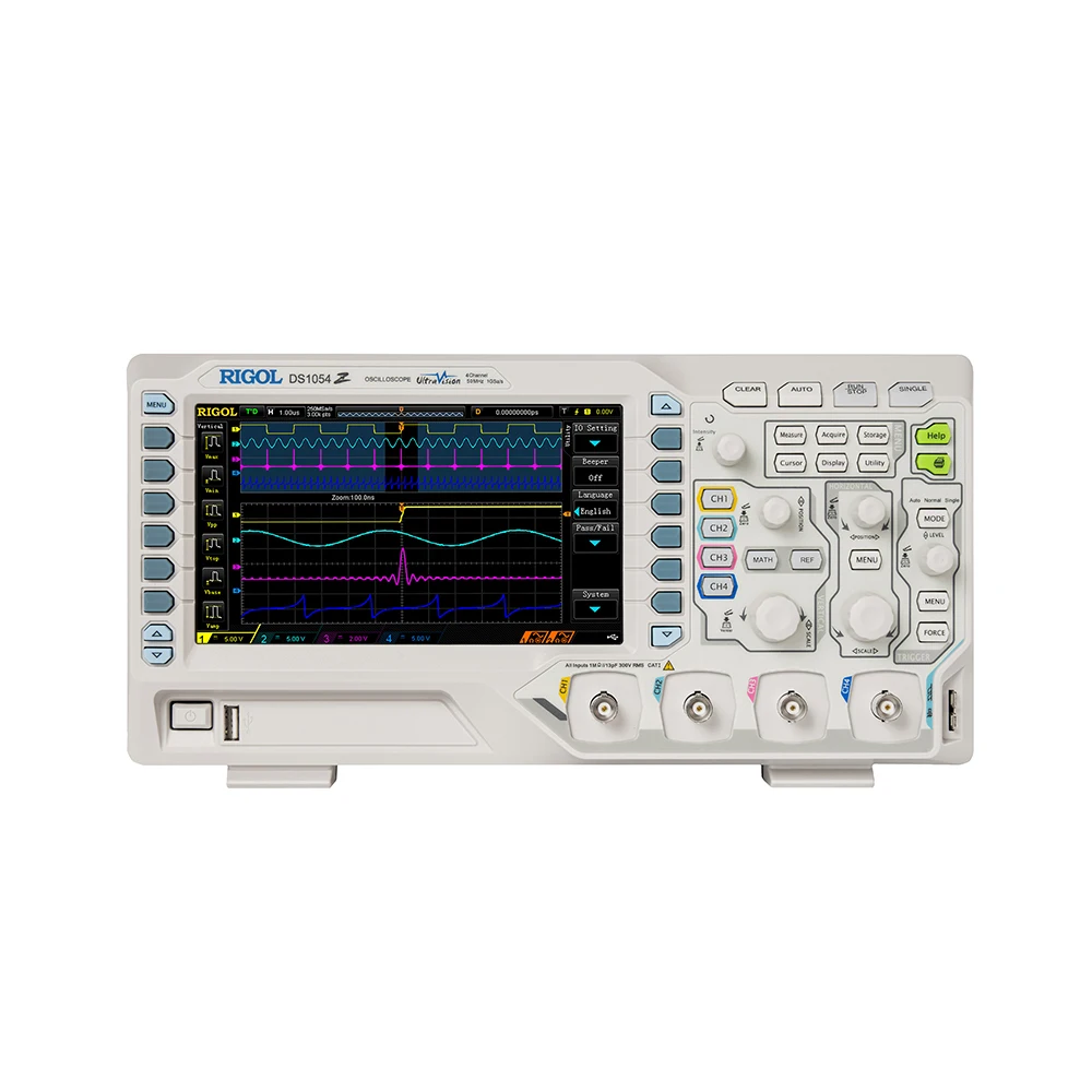 RIGOL DS1054Z Digital Oscilloscope 50MHz,1G Sa/s,24Mpts,4CH,Support RS232/UART,I2C,SPI