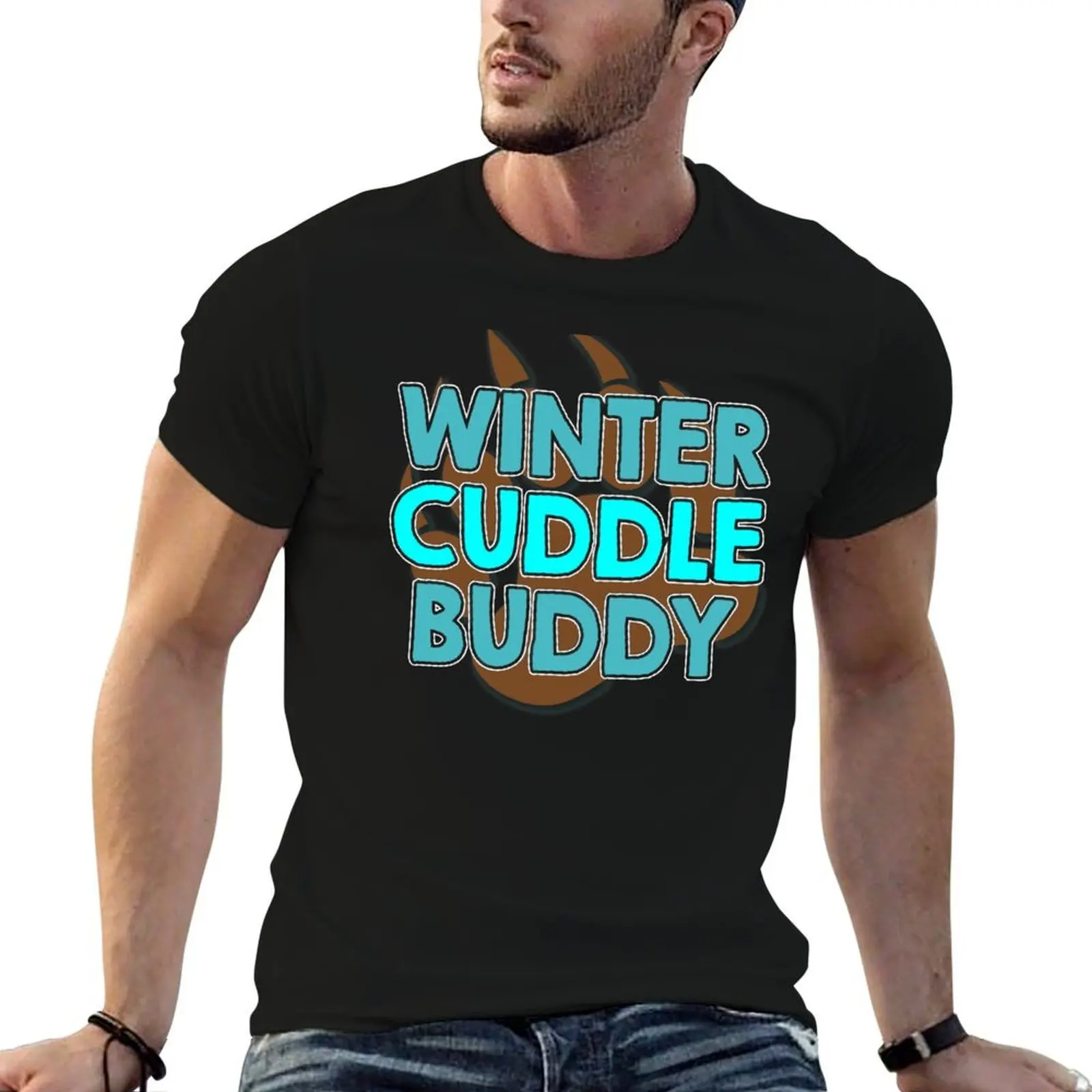 Winter Cuddle Buddy T-Shirt anime clothes essential t shirt funny t shirts men