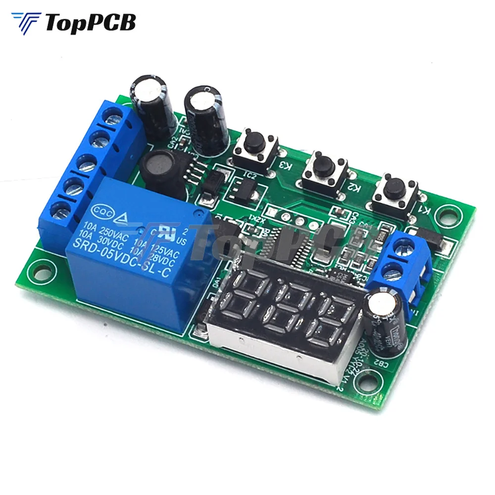 DC Current Detection Module Relay Digital Display Overcurrent Alarm Switch Controller Motor Stall Protection 5V 12V 7-30V