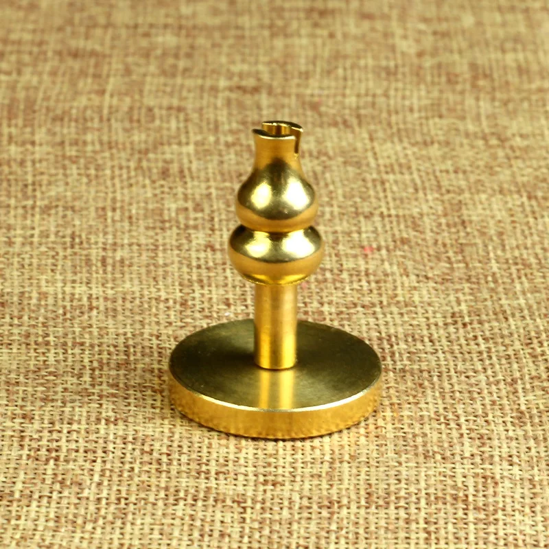 Pure copper gourd incense holder, sandalwood incense burner, lotus base, creative incense string box, household Buddhist utensil