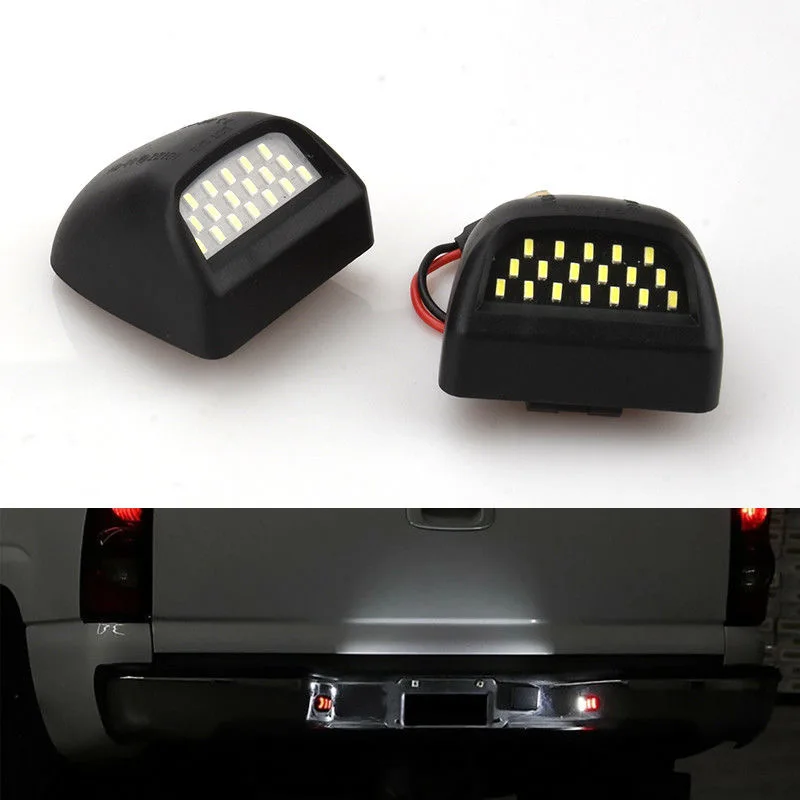 

LED Number Plate Lamp for GMc Cadillac Escalade 2002-2006 ESV 2003-2006 EXT 2002-2012 2013 White License Plate Light Assembly