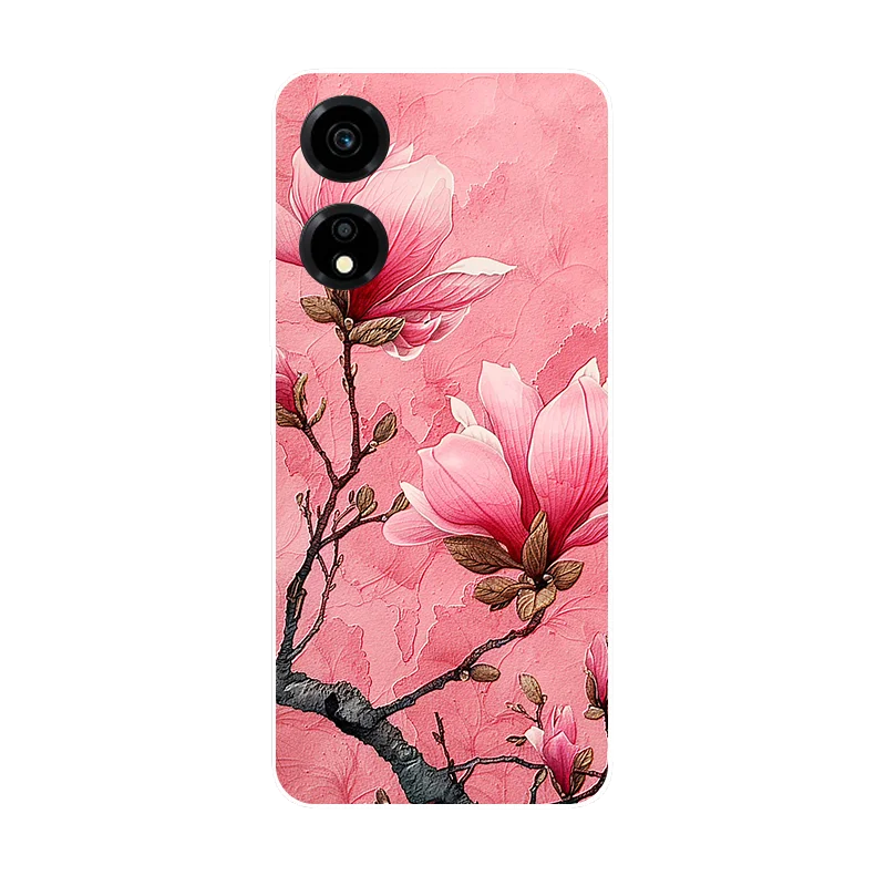 For Honor X5 Plus Case Flowers Wolf Soft Silicone Phone Cover for Honor X5 X 5 X5Plus Coque HonorX5Plus Shockproof Fundas