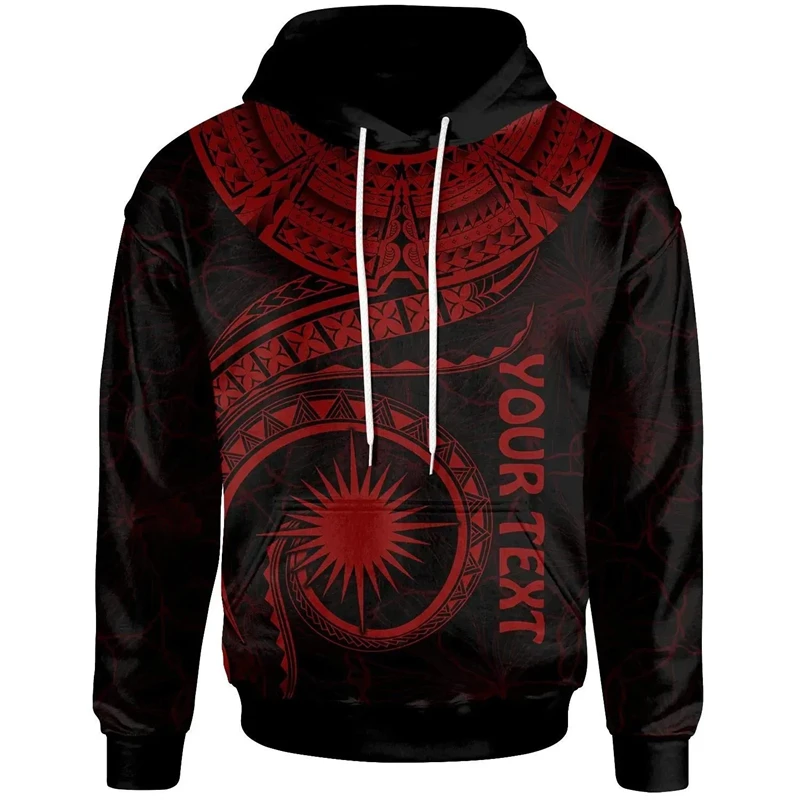 NewFashion Polynesian Chuuk Country Flag Tribal Culture Retro Tattoo Tracksuit Men/Women 3DPrint Streetwear Pullover Hoodies