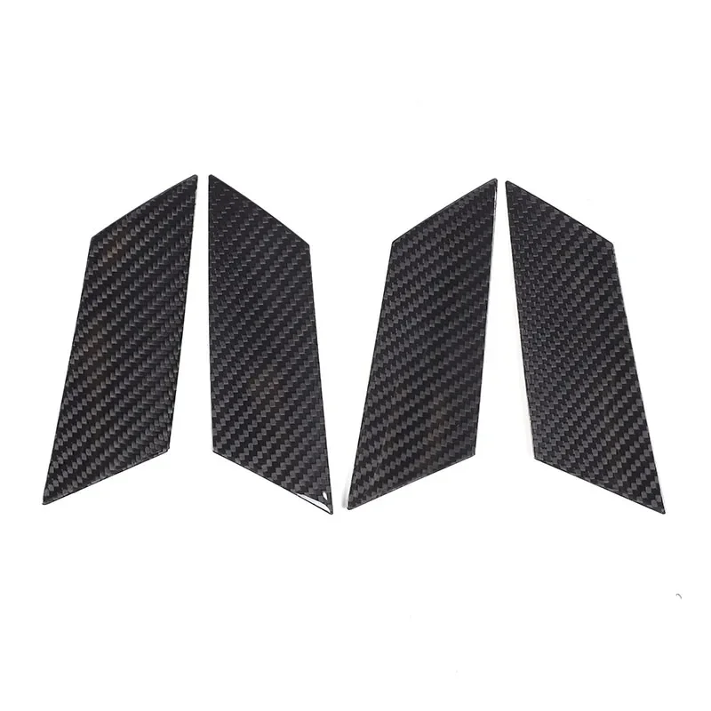 

For Porsche Macan2014-2022 Car Interior Door Bowl Decorative Sticker Real Carbon Fiber Interior Accessories 4 Pcs