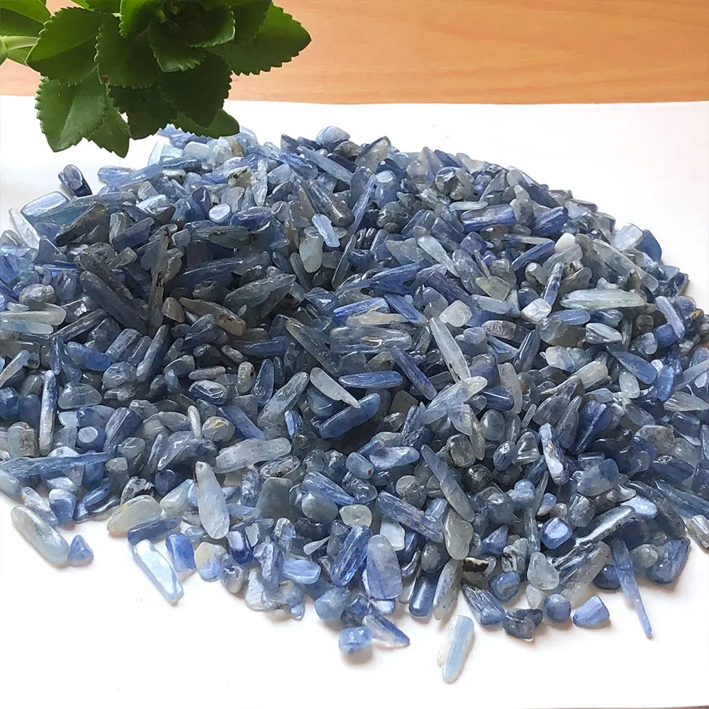 Blue Kyanite Chips Crystals Gravel Natural Stones Healing Reiki Chakra Gemstone Mineral Specimen Home Decor Garden Decorations