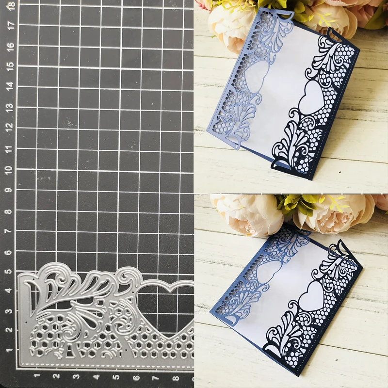 

Greeting Card Love Heart Lace Metal Cutting Dies for DIY Scrapbook Paper Craft Handmade Card Album Punch Art Cutter New