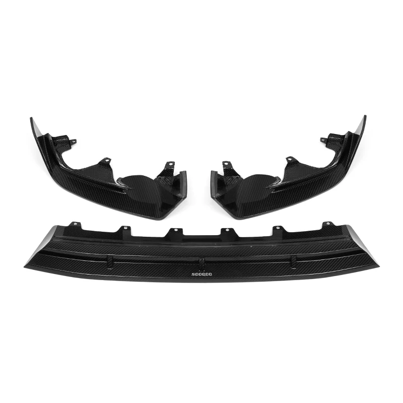 3 PCS Pure Carbon fiber Front Bumper Spoiler Lip SQ Style For BMW G08 BEV LCI IX3 2022+ Electric car front lip