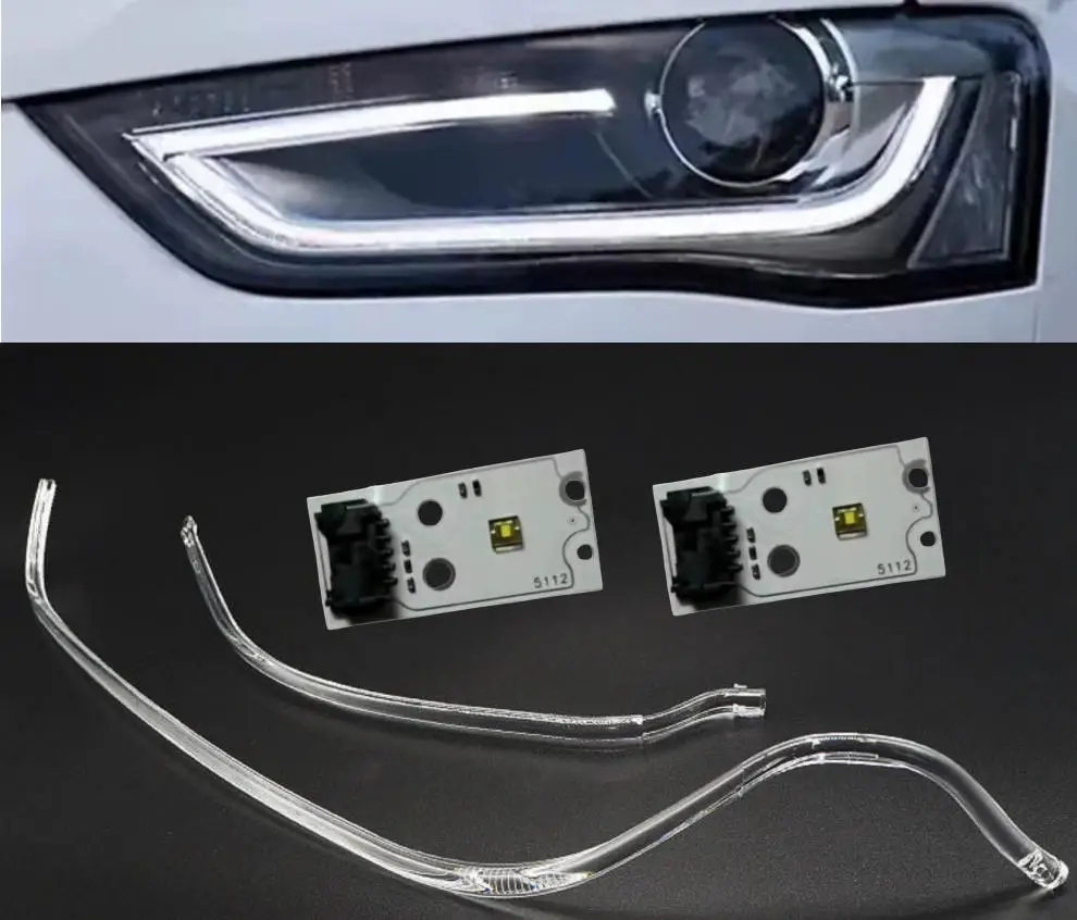 DRL Acrylic Tube for Audi A4 B8 PA Low Version 13-16 Daytime Running Lights Light Source Oe Replacement