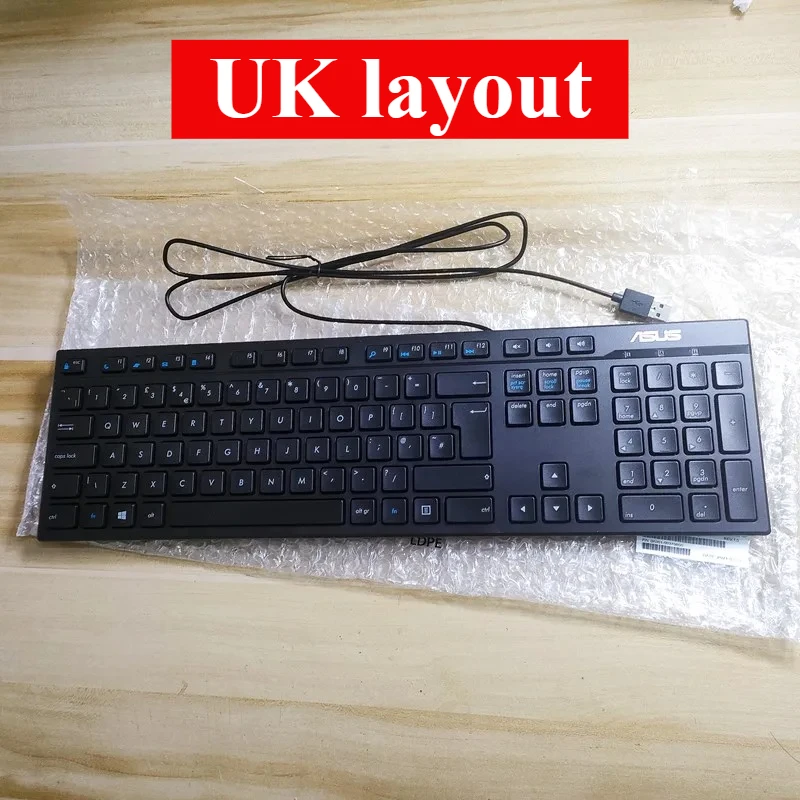 USB wired keyboard for ASUS aw211 Multiple language versions keyboard UK Russian French Thai