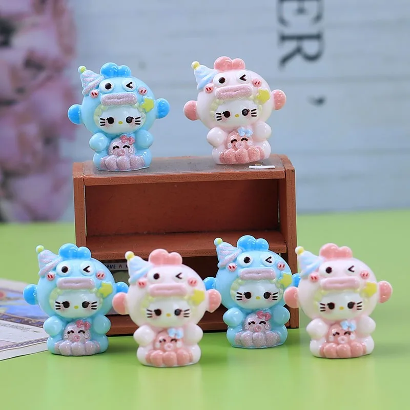 Hello Kitty 3D Fish Monster Doll Home Decoration Blind Bag Car Cute Decoration Desktop Ornament Girlfriend Gift Wholesale
