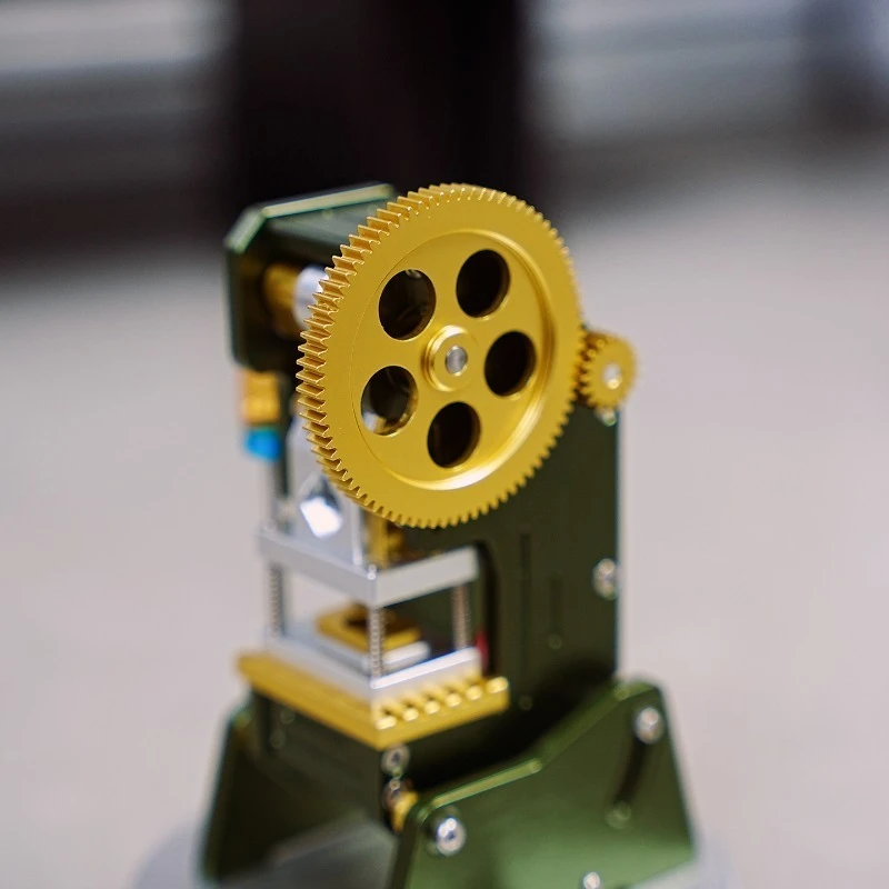 نموذج آلة الختم المصغر نموذج ختم كهربائي لعبة زخرفة ميكانيكية #5