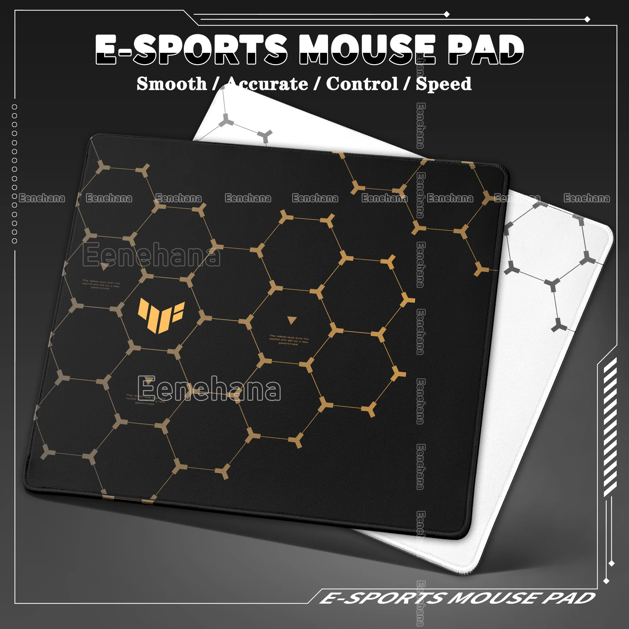 

Black and Red TUF Gaming Mouse Pad PC Gamer Accessories Office Cool TablePad 45x40cm Speed E-Sports Waterproof Keyboard Desk Mat