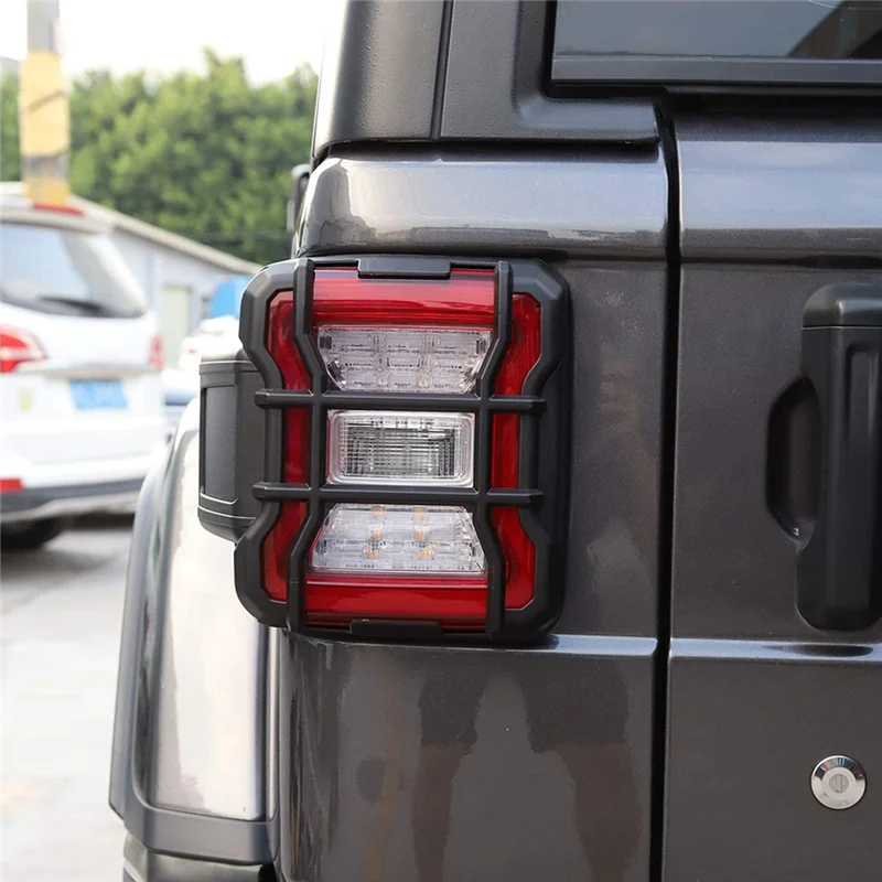 Rear Tail Light Guards Led Rear Light Cover for Jeep Wrangler JL JLU 2018-2021 Rear Lamp Guards Protector Accessories