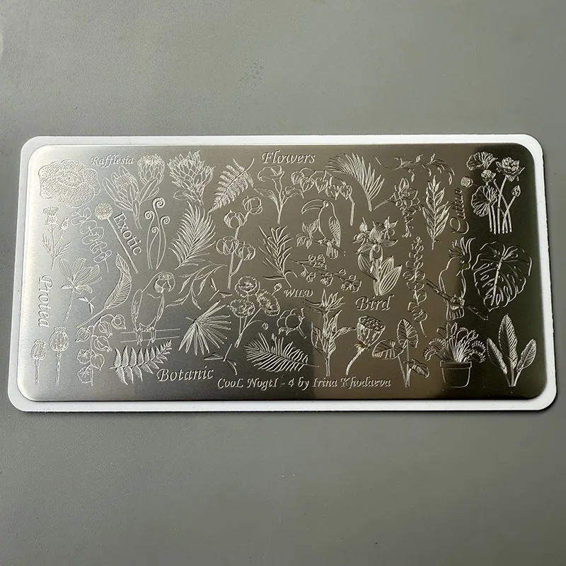 XMQ NAIL ART STAMPING PLATES COOL DESIGNS TEMPLATE BIRDS LEAVES IAGEPLATES