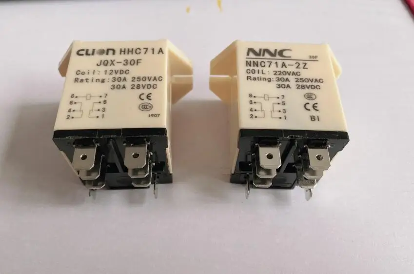 Intermediate relay NNC71A-2Z / JQX-30F 2Z 30A power relay 8pin DC12V DC24V AC110V AC220V with base