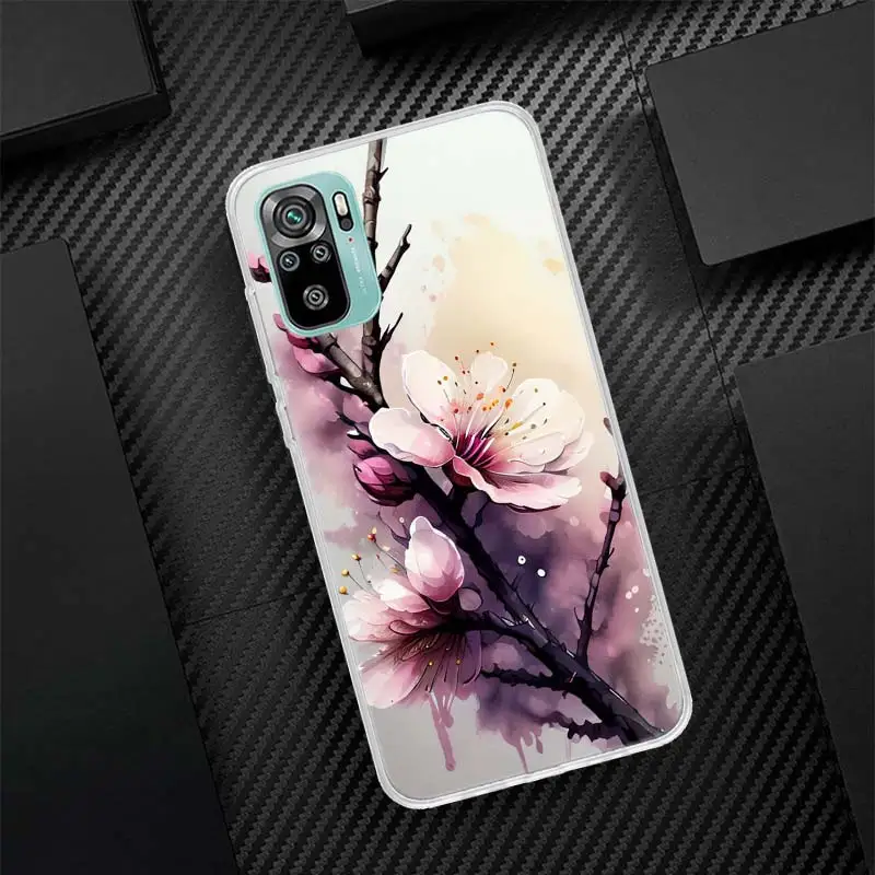 Cherry Blossom Tree Silicon Call Phone Case For Xiaomi Redmi 10 10C 12 12C 9 9C 9A 10A 9T 8A 7A 6A 8 7 6 Pro 10X K40 K30 K20 S2