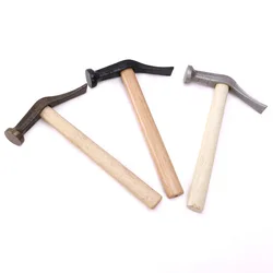 45# Steel Shoe Hammer Wooden Handle For Leather Work Shoemaking Repairing Handicraft Cast Iron Hammer Popular Standard Type