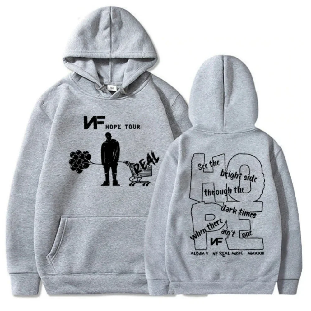 Hope Tour NF Music Print Hoodie, 2026 Unisex Spring Autumn Pullover Sweatshirt Loose Retro Casual Long Sleeve Tops For Men Women