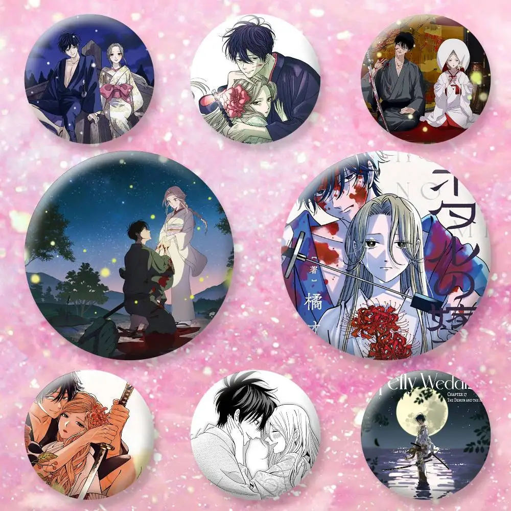 Anime F-Firefly Wedding Brooches Cartoon Badge Pins Backpack Hat Accessories Friend Gift