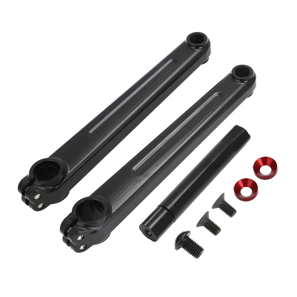 For BMX Crank arm kit Cranks Arms BMX 3-piece Cranks 175 mm Chrome Old School